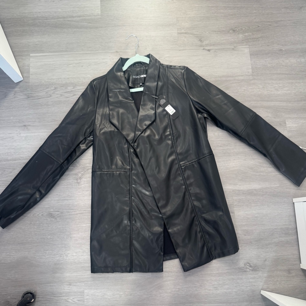 Fashion Nova Black Leather Jacket